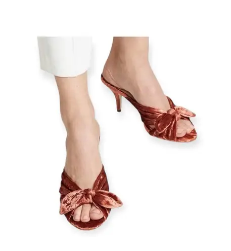 Loeffler Randall new š¤ Luisa Knotted Kitten Heel Sandals š¤ Brisque Velvet š¤ 10B
