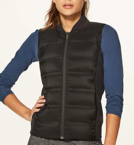 Lululemon • Black Down and Around Vest Goose Down