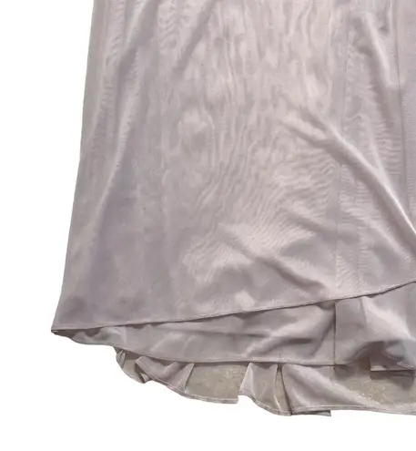 XScape Blush Lace Short Sleeve Embellished Formal Gown | U.S. Woman’s 10