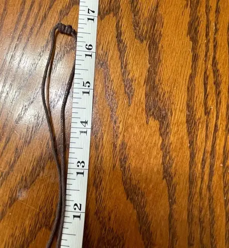 Four Leaf Clover Necklace Green With Brown Cord New