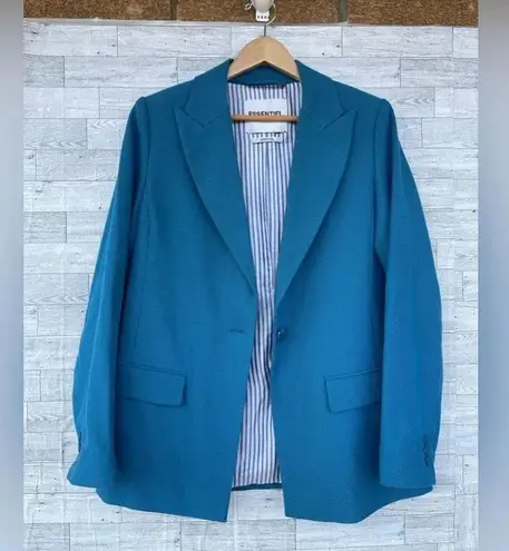 Essentiel Antwerp Cidade Single Breasted Blazer in Palace Blue size 36/4