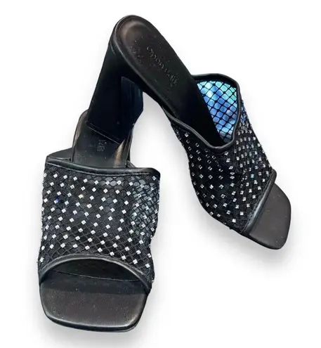 Open Edit Sienna Sandal Black Size 8.5 Women's Slip On