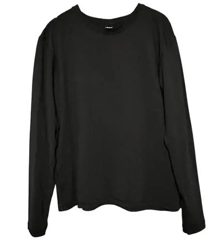 Girlfriend Collective Women’s Size S Black Relaxed Long Sleeve Crewneck T-Shirt