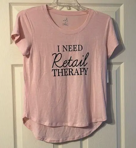 Belle Sky NWT I Need Retail Therapy Graphic Tee XS