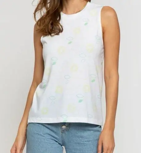 Sol Angeles lemonada tank with lemon print size medium
