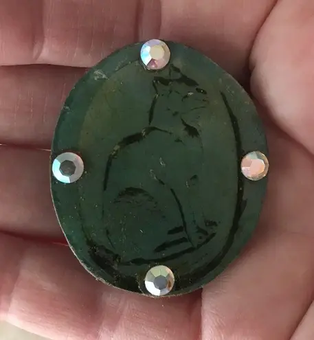 Cat Pin Brooch Handmade Vintage Kitty Lover Gift