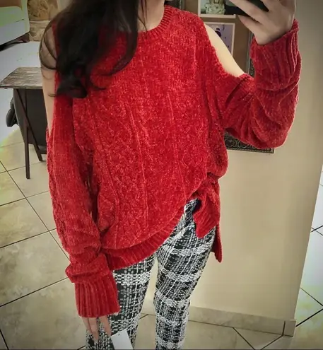 Gibson Latimer Red holiday chenille sweater