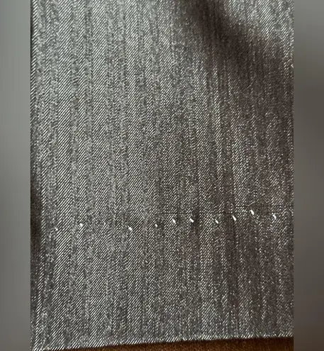 Larry Levine Gray Silver Wide Straight Leg Business attire With Pockets SZ 14