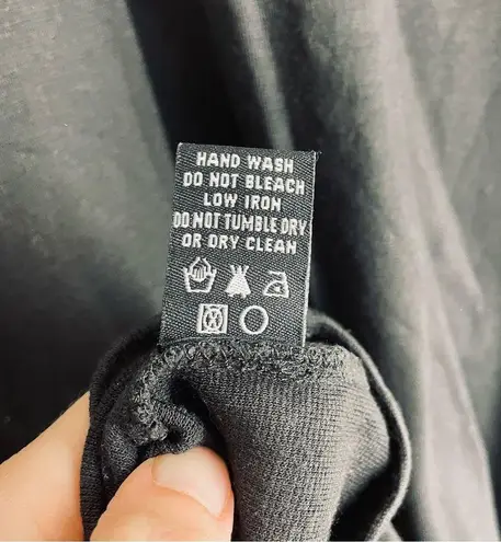 Tibi Anthropologie Mod Minimalist Long Sleeve Black Shift Dress