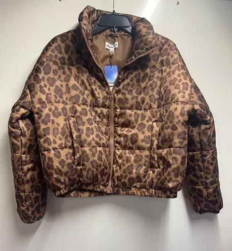 Nordstrom Puffer Jacket animal print ABOUND/ small NEW WITH TAGS