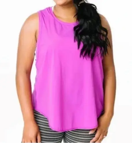 Zyia NWT Summer Purple Split Back Panel Mesh Tank XXL