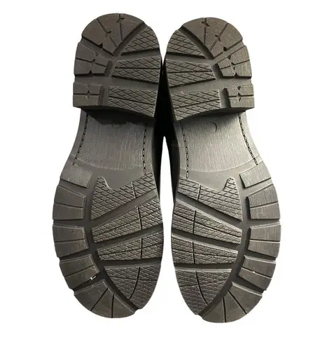 Softwalk Neenah Black Leather Zipper Motorcycle Boot Lug Sole Size 10N NWOT