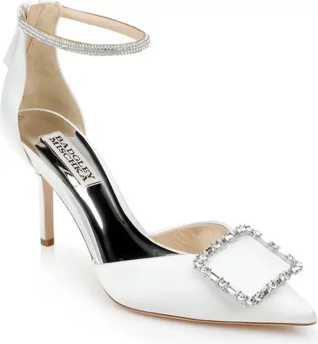 Badgley Mischka Collection Ulissa d'Orsay Pump, White, Size 10, NWT