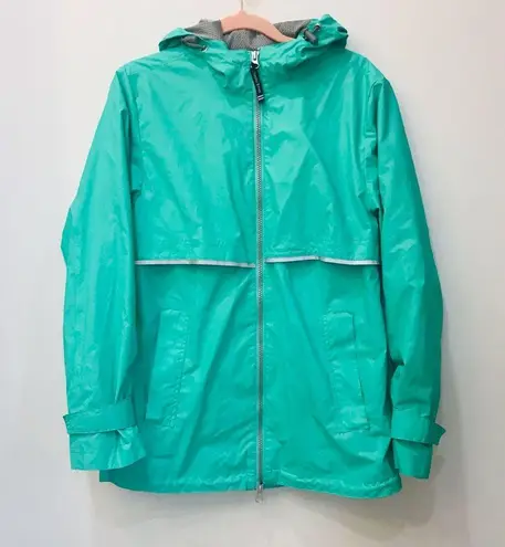 Charles River Apparel New Englander Wind & Waterproof Rain Jacket aqua XS