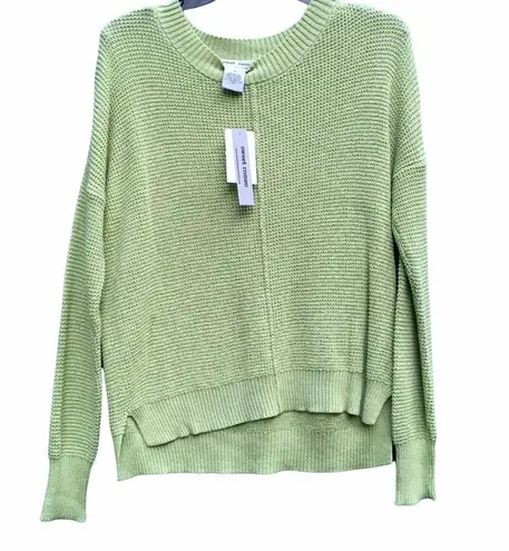 Sweet Romeo NWT Green Knit Pullover Sweater M Cozy Lounge Winter Top Long Sleeve