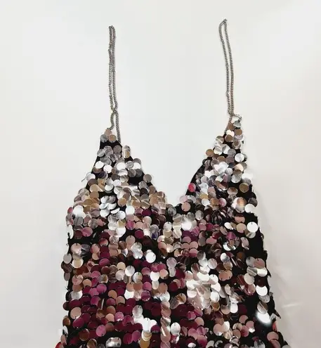 H:ours Bella Midi Dress in Silver XXS