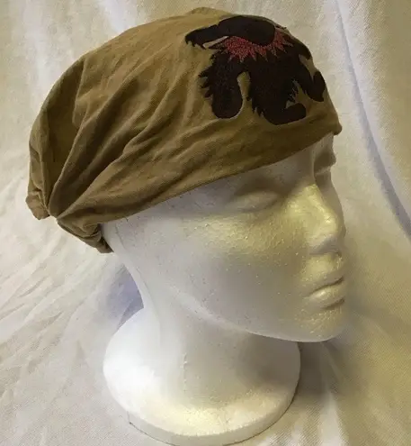 Grateful Dead  Embroidered Dancing Bear Head Scarf