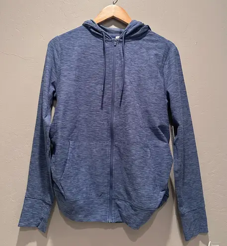 Yogalicious NWT  Heather Blue Horizon Lux Zen Jacket Zip Up Hooded Size Small - Image 1