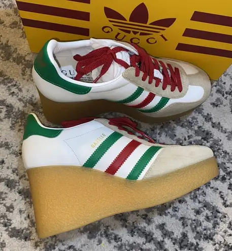 Gucci x Adidas Wedge Gazelle Sneaker Size 39.5