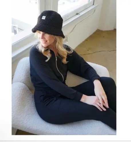 Michael Lauren NWT Revolve x Fargo Zip Up Jumpsuit in Jet Black