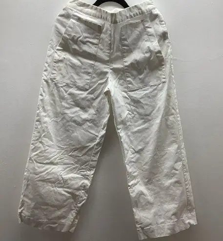 Prologue White Wide Leg High Rise Dress Pants Size 6