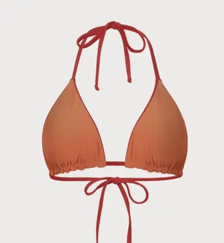 BERLOOK ECONYL® Red Reversible Halter Triangle Bikini Top AND BOTTOM 12