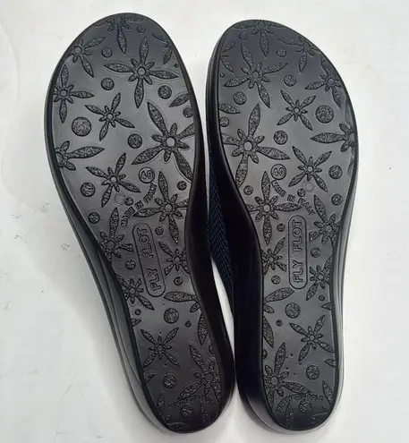 Fly Flot Mesh Navy Sandals Anti Shock Slip On Leather Shoes S