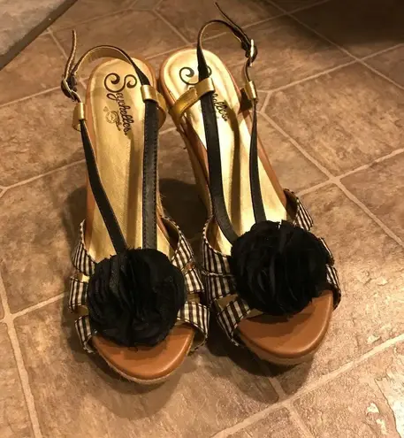 Seychelles Wedge heel sandal 4.5 inch heel sandals SEE DESCRIPTION