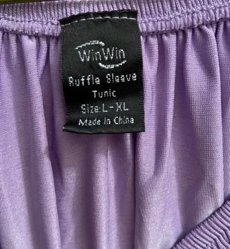 Winwin Lavender Bell Sleeve Tunic