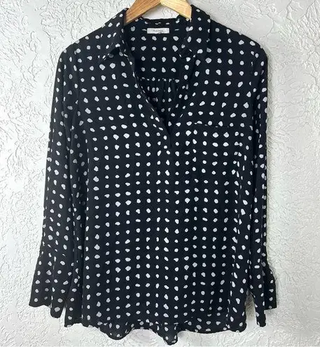 Pleione | Polka Dot Sheer Anthropologie Blouse Size S