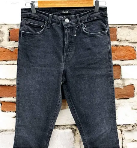 GRLFRND The Karolina Frayed High-rise Skinny Jeans - Black