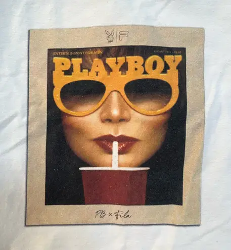 Playboy Fila x  Graphic Crop Top
