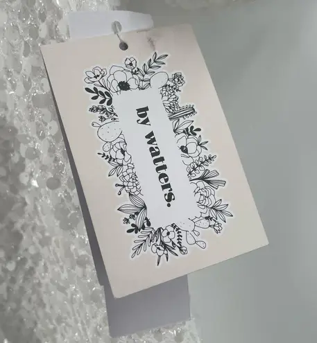 WATTERS Fizz Romper Size 8 Sequin Bridal Wedding Bride V