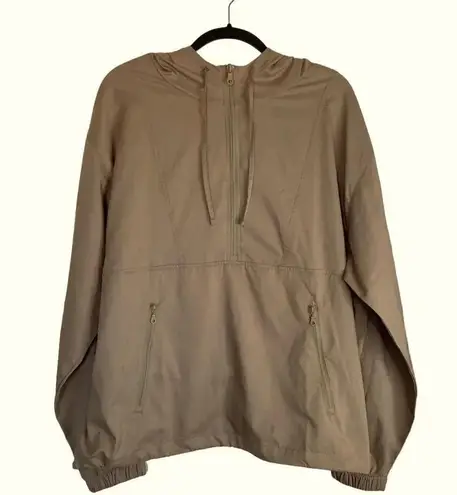 Girlfriend Collective Summit Track Jacket Limestone Tan Size Small