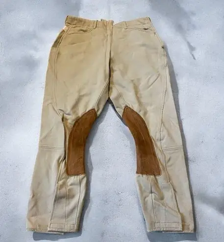 Tailored Sportsman The Supreme side zip high rise English riding breeches Tan Size 30