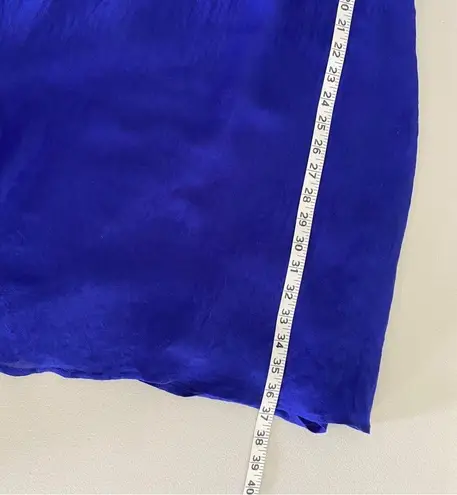 Moulinette Soeurs Anthropologie Blue Cold Shoulder Puff Sleeve Carina Dress XS