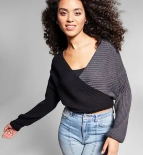 NWOT INC International cross sweater built in tank petite xl Gray Size undefined