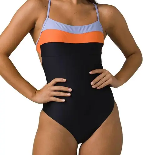 prAna Lurisia Black One Piece Swimsuit Swimwear Bathing Suit