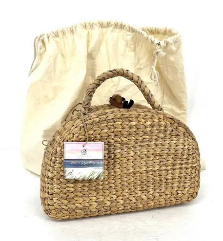 NEW Sea & Grass Small Picnic Basket Tote