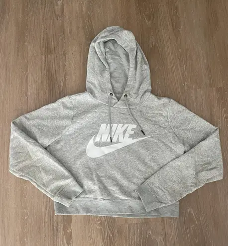 Nike Gray Cropped Sweatshirt