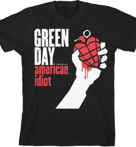 Hot Topic Green Day American Idoit band tee album