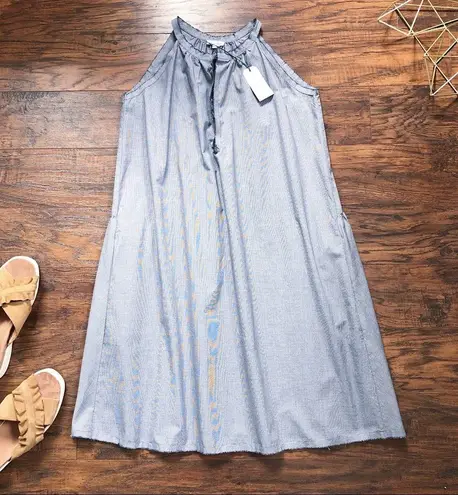 Steven Alan • Elizabeth dress black white mini houndstooth cotton shift a-line