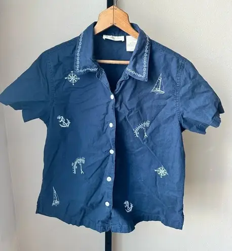 Bobbie & Brooks Bobbie brooks size medium vintage short sleeve top - Image 1