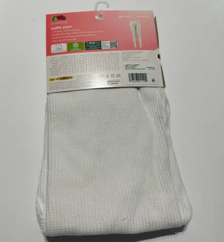 Fruit of the Loom Women’s XXL 20  White Thermal Waffle Pants