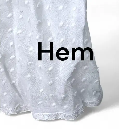 La Fenice Atelier Venezia VINTAGE Lace Trim Swiss Dot Lingerie Slip Nightgown White Size undefined