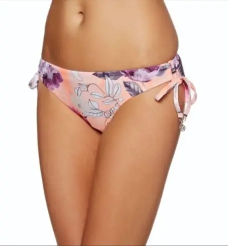 Seafolly Peach Modern Love Tie-Side Bikini 12 NWOT