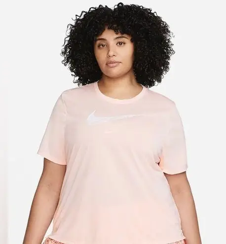 Nike  Swoosh Run Women's Short-Sleeve Running Top Pink Large