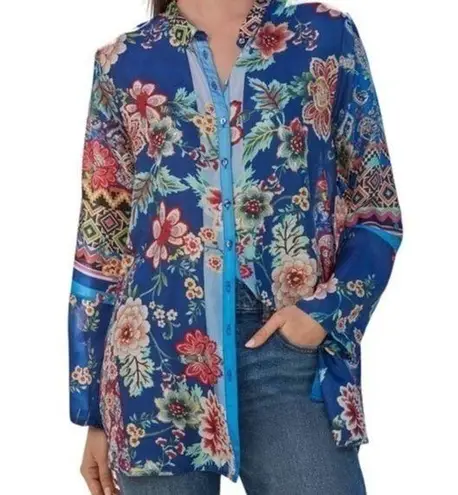 Johnny Was silk Hebea Delia Tunic NWT