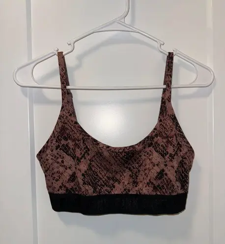 PINK - Victoria's Secret VS PINK Ultimate Snakeskin print lightly lined sports bra size M