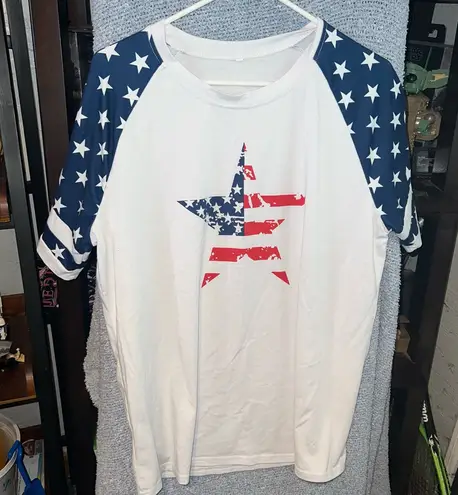 Women’s American Star Print Raglan T